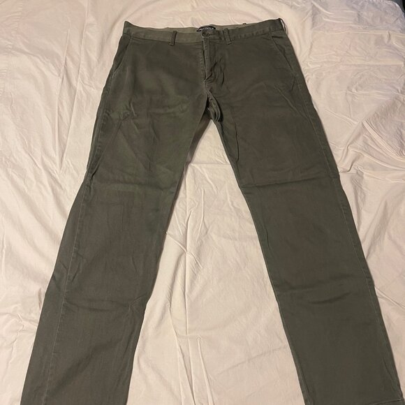 Men's Jcrew Mercantile FLEX Chinos - Hunter Green - Picture 2 of 2